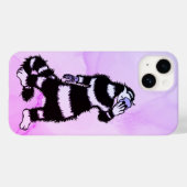 Coques Case-Mate iPhone Masque de crâne de chat bizarre gothique (Verso (horizontal))