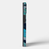 Coques Case-Mate iPhone Masque de rire bleu (Verso / Droite)