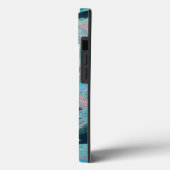 Coques Case-Mate iPhone Masque de rire bleu (Verso / Gauche)
