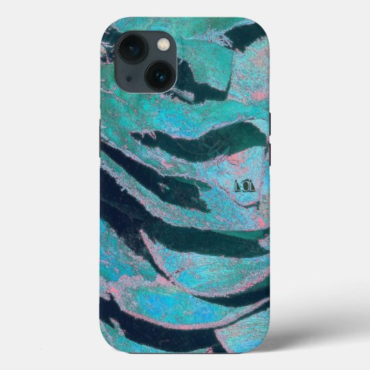 Coques Case-Mate iPhone Masque de rire bleu (Verso)