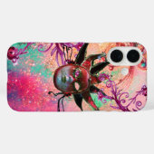 Coques Case-Mate iPhone MASQUE JESTER ROUGE NOIR Mascarade Vert rose (Verso (horizontal))