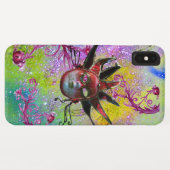 Coques Case-Mate iPhone MASQUE JESTER ROUGE NOIR Mascarade violet vert (Dos (Horizontal))