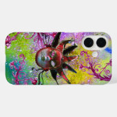 Coques Case-Mate iPhone MASQUE JESTER ROUGE NOIR Mascarade violet vert (Verso (horizontal))