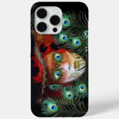 COQUES Case-Mate iPhone MASQUE ROUGE AVEC PEACOCK FEATHERS MASQUERADE PART (Verso)