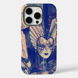 Coques iPhone 16 Pro Masque Vénitien à l'aquarelle vintage – Élégant