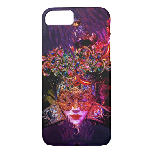 Coques Case-Mate iPhone Masquerade Ball Beauté gothique noir violet rose (Dos)