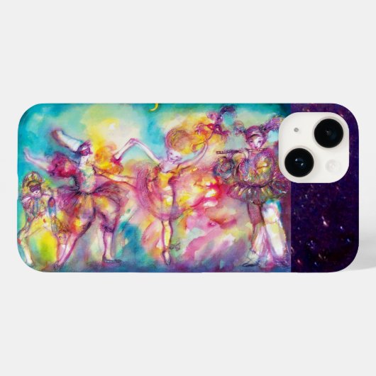 Coques Case-Mate iPhone MASQUERADE, Mardi Gras Masques, Danse, Musique (Verso (horizontal))