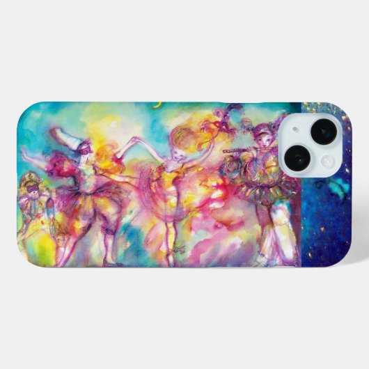 Coques Case-Mate iPhone MASQUERADE, Mardi Gras Masques, Danse, Musique (Verso (horizontal))