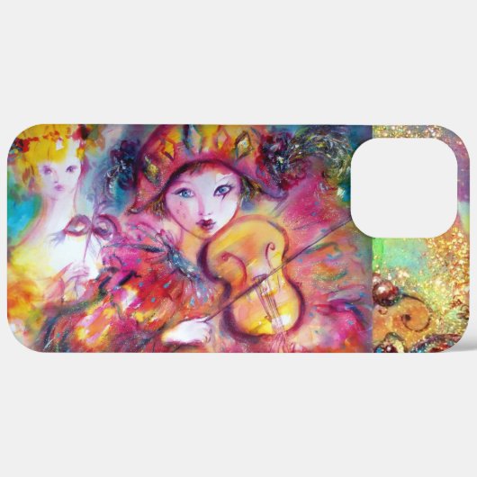 COQUES Case-Mate iPhone MASQUÉRADE VÉNÉTIEN / HARLEQUIN ET COLUMBINE (Verso / Droite)