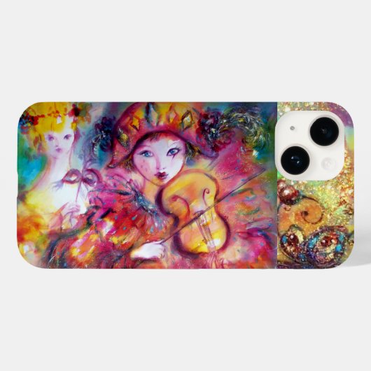 COQUES Case-Mate iPhone MASQUÉRADE VÉNÉTIEN / HARLEQUIN ET COLUMBINE (Verso (horizontal))
