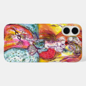 COQUES Case-Mate iPhone MASQUÉRADE VÉNÉTIENNE / COLOMBINA AVEC ROBE BLEUE (Verso (horizontal))