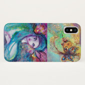 COQUES Case-Mate iPhone MASQUÉRADE VÉNÉTIENNE /MASQUE EN BLEU (Dos (Horizontal))