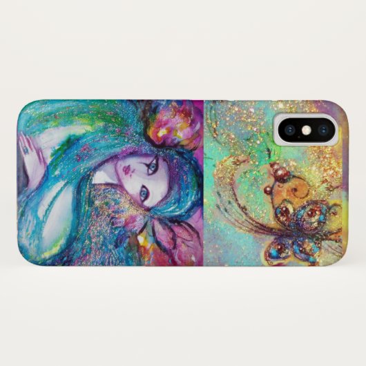 COQUES Case-Mate iPhone MASQUÉRADE VÉNÉTIENNE /MASQUE EN BLEU (Dos (Horizontal))