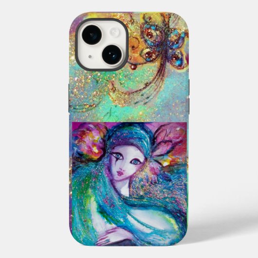 COQUES Case-Mate iPhone MASQUÉRADE VÉNÉTIENNE /MASQUE EN BLEU (Verso)
