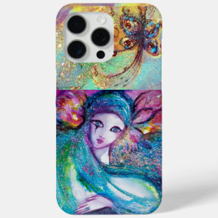 COQUE iPhone 15 PRO MAX MASQUÉRADE VÉNÉTIENNE /MASQUE EN BLEU