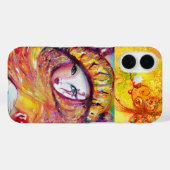 COQUES Case-Mate iPhone MASQUÉRADE VÉNÉTIENNE - MASQUE EN JAUNE (Verso (horizontal))