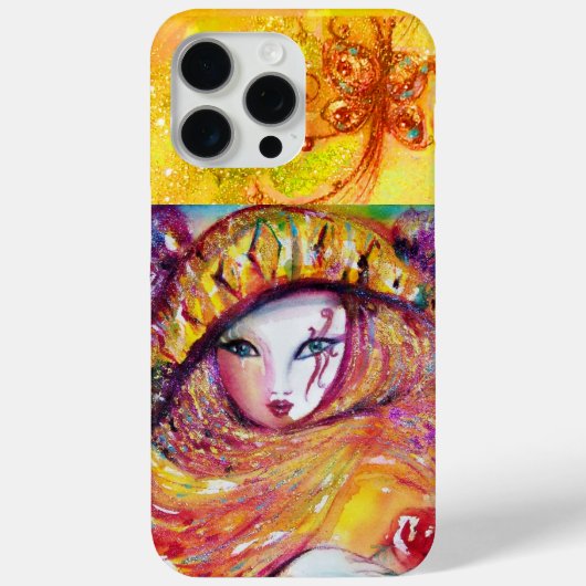 COQUES Case-Mate iPhone MASQUÉRADE VÉNÉTIENNE - MASQUE EN JAUNE (Verso)
