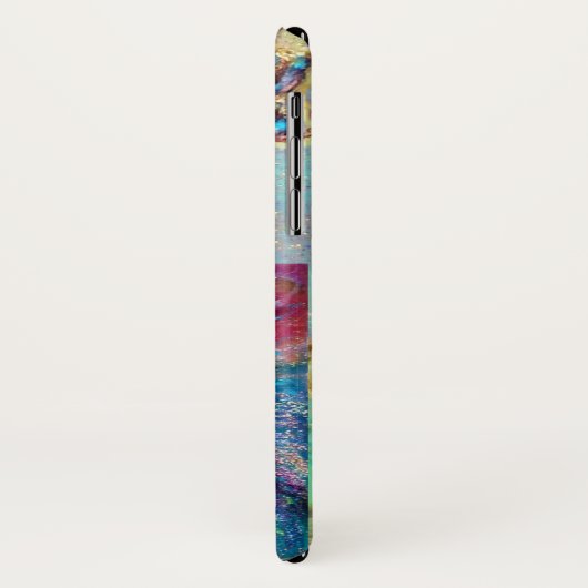 COQUES Case-Mate iPhone MASQUÉRADE VÉNÉTIENNE /MASQUE EN MONOGRADE BLEU (Dos/Gauche)