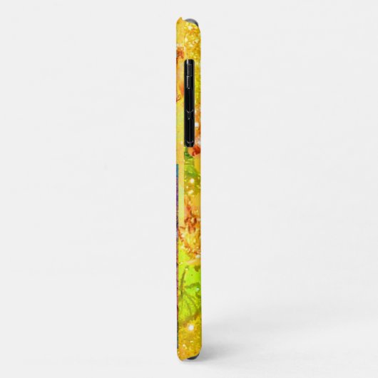 COQUES Case-Mate iPhone MASQUÉRADE VÉNÉTIENNE - MASQUE EN MONOGRAM JAUNE (Dos/Gauche)