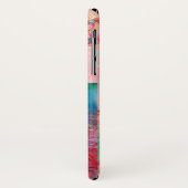 COQUES Case-Mate iPhone MASQUÉRADE VÉNÉTIENNE, MASQUE EN MONOGRAMME ROUGE (Dos/Gauche)