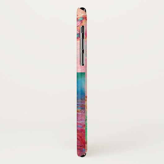 COQUES Case-Mate iPhone MASQUÉRADE VÉNÉTIENNE, MASQUE EN MONOGRAMME ROUGE  (Dos/Gauche)