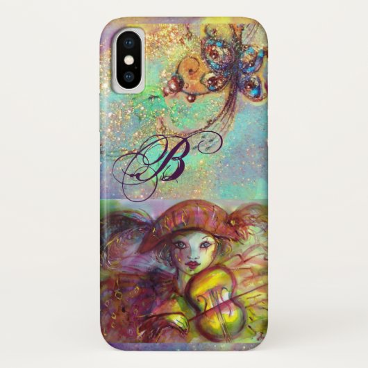 COQUES Case-Mate iPhone MASQUÉRADE VÉNÉTIENNE / MONOGRAMME HARLEQUIN (Dos)