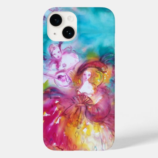 Coques Case-Mate iPhone MASQUÉRADE VÉNÉTIENNE / PIERROT ET ARLECCHINE Coqu (Verso)
