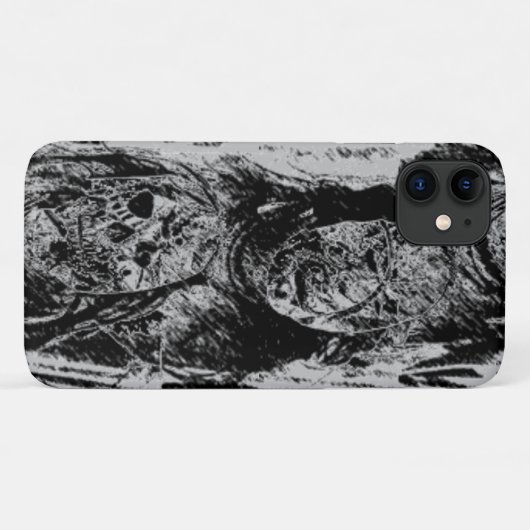 Coques Case-Mate iPhone Masques d'effroi déplaisants (Dos (Horizontal))