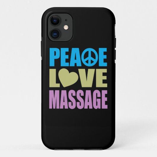 Coques Case-Mate iPhone Massage d'amour de paix (Dos)