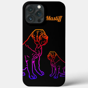 Case-Mate iPhone Case Mastiff Anglais Néon Dogue anglais