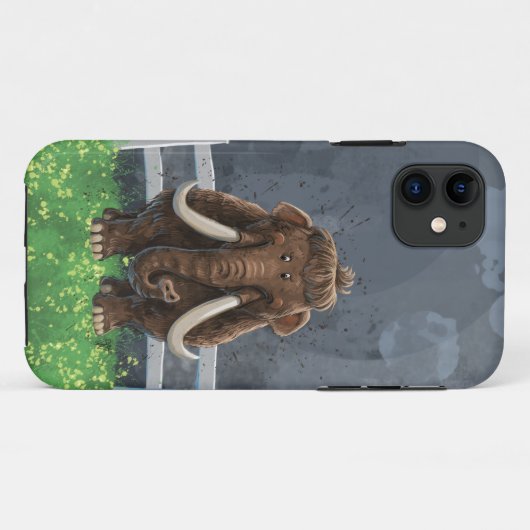 Coques Case-Mate iPhone Mastodon de la parade animale (Dos (Horizontal))