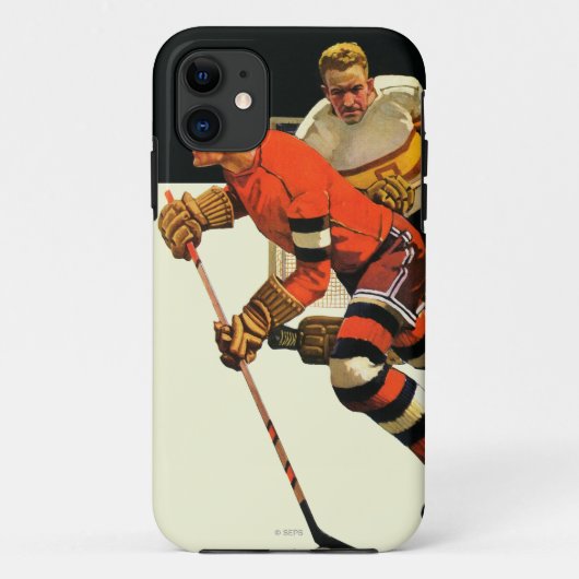 Coques Case-Mate iPhone Match de hockey sur glace (Dos)