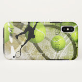 Coques Case-Mate iPhone Match Point nom du joueur de tennis masculin (Dos (Horizontal))
