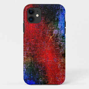 Case-Mate iPhone Case Matériau bleu et rouge peint avec 'peinture à l'hu