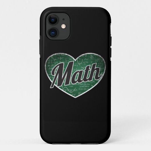 Coques Case-Mate iPhone Math Retro Heart Blackboard Love (Dos)