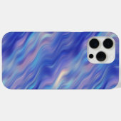 Coques Case-Mate iPhone Matin Glory Blue Wavy Texture (Verso (horizontal))
