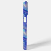 Coques Case-Mate iPhone Matin Glory Blue Wavy Texture (Verso / Droite)