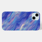 Coques Case-Mate iPhone Matin Glory Blue Wavy Texture (Verso (horizontal))