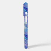 Coques Case-Mate iPhone Matin Glory Blue Wavy Texture (Verso / Gauche)