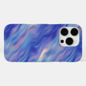 Coques Case-Mate iPhone Matin Glory Blue Wavy Texture (Verso (horizontal))