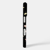 Coques Case-Mate iPhone Matte Gold et Rose Gold Flakes Noir (Verso / Droite)