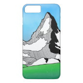 Coques Case-Mate iPhone Matterhorn Suisse Ligne art aquarelle (Dos)