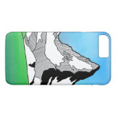 Coques Case-Mate iPhone Matterhorn Suisse Ligne art aquarelle (Dos (Horizontal))