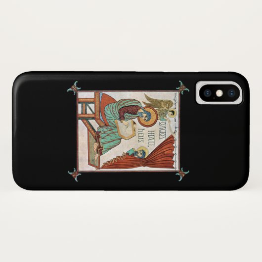 Coques Case-Mate iPhone Matthew Du Manuscrit Médiéval De Lindisfarne (Dos (Horizontal))
