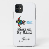 Coques Case-Mate iPhone Maui sur My Mind Sea Turtle (Dos)