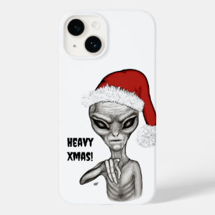 Coque Pour iPhone 14 Mauvais Alien, Lourds Noël !