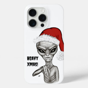 Coque iPhone 15 Pro Mauvais Alien, Lourds Noël !