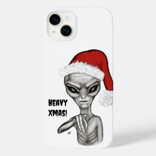 Coque Pour iPhone 14 Plus Mauvais Alien, Lourds Noël !