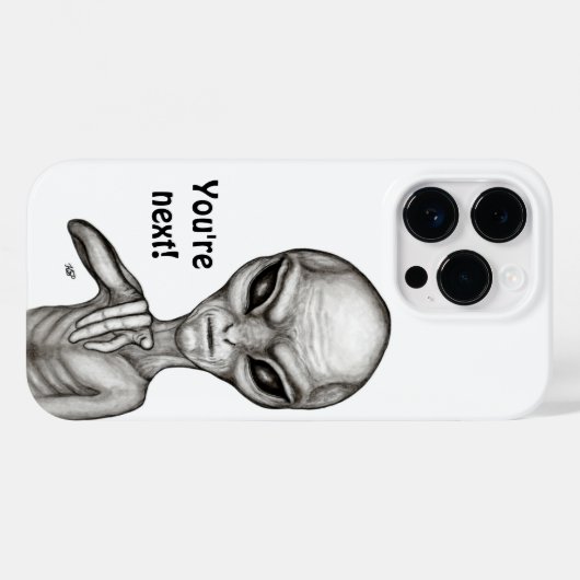 Coques Case-Mate iPhone Mauvais Alien, Tu es le prochain ! (Verso (horizontal))