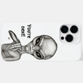Coques Case-Mate iPhone Mauvais Alien, Tu es le prochain ! (Verso (horizontal))